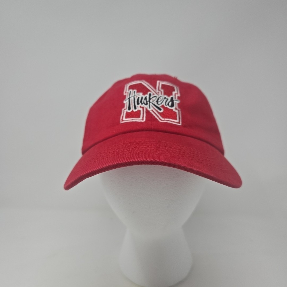 Captivating Headgear Nebraska Huskers Football‎ Adjustable Cap Hat Red Corn